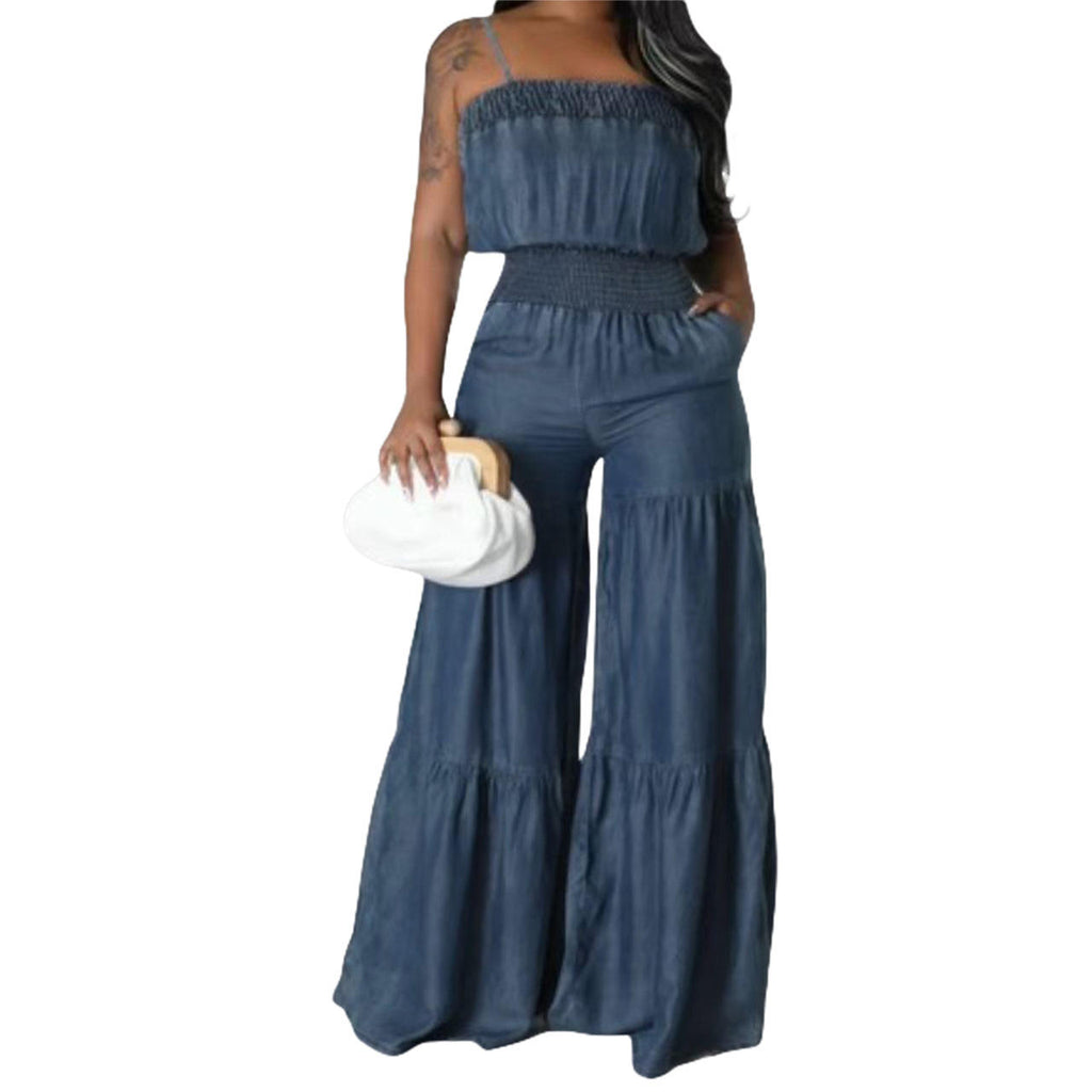 Acid Wash Jumpsuits – Schlaghose