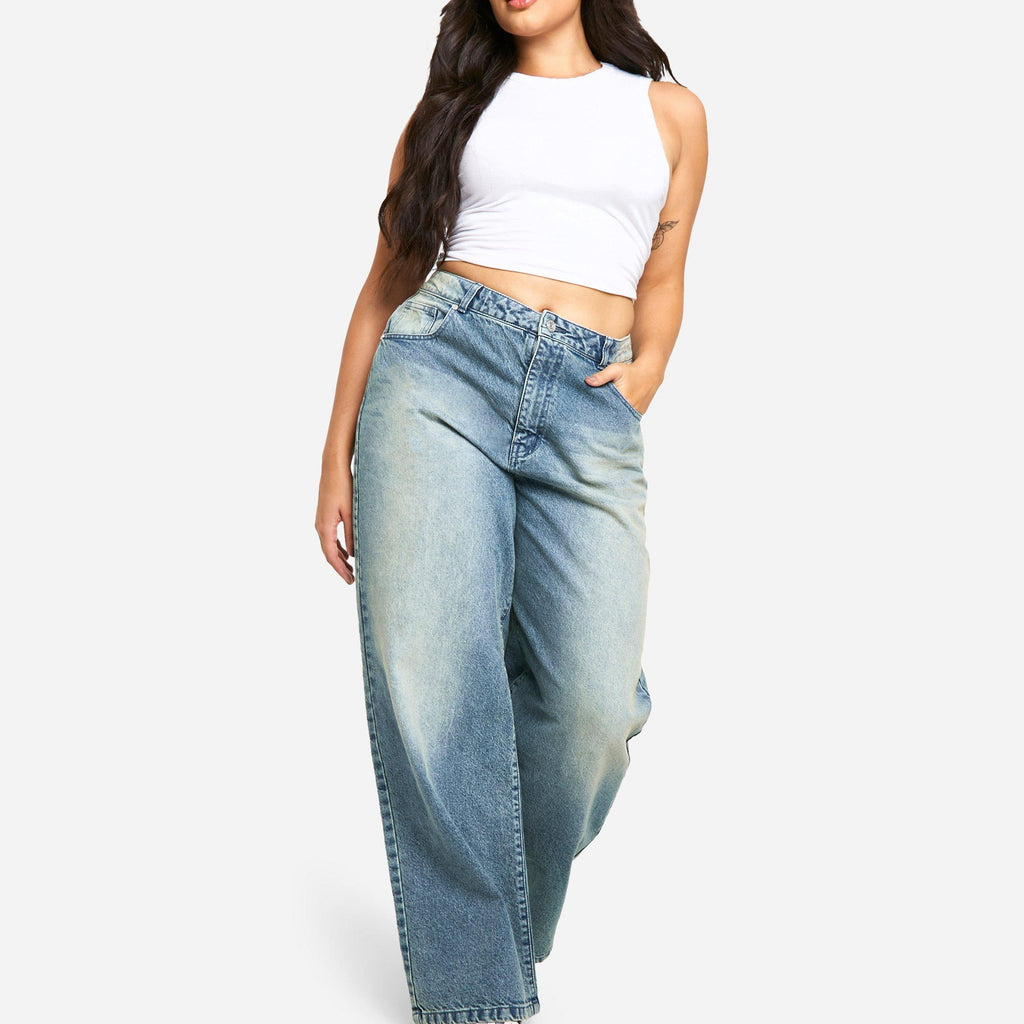 Blaue Jeans – Ausgewaschener Casual-Look